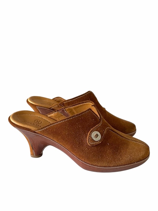 Cole Haan Shoes - Vintage Cole Haan Leather Mules Women’s Size 7 Cognac Tan